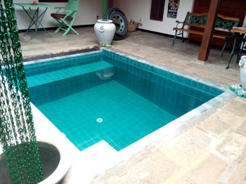 court yard pond at unawatuna